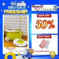 Bộ Cây Lau Nhà Xoay Tay 360 Độ Lock &amp; Lock MOP-L003 - 2 Bông Lau