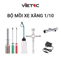 Bộ cây mồi, sạc mồi, bình xăng, tua vít cho xe xăng nitro HSP 1/10 điều khiển từ xa