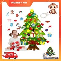 Bộ cây thông Noel vải nỉ tự làm trang trí dịp Giáng Sinh