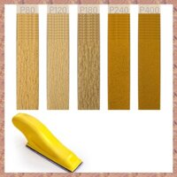 Bộ chà nhám loại vi mô với 50 giấy cát, tờ giấy nhám 80 đến 400 Grit 3,5 X 1,1 Inch Giấy nhám chi tiết khô ướt (R F C V)