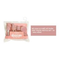 Bộ Chai Lọ Chiết Mỹ Phẩm Jary Travel Bottle Set 01 #Màu Hồng