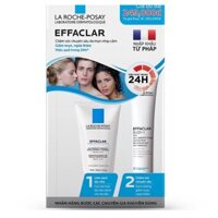 Bộ chăm sóc chuyên sâu cho da mụn nhạy cảm, giảm mụn ngừa thâm hiệu quả trong 24h &nbsp;La Roche Posay Effaclar Kit