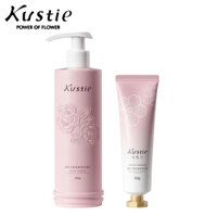 Bộ Chăm Sóc Da Lotion & Kem Dưỡng Ẩm Da Tay Kustie Hương Hoa Anh Đào - Sáng Mịn Da & Dưỡng Ẩm