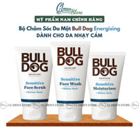 Bộ Chăm Sóc Da Mặt Dành Cho Da Nhạy Cảm Bulldog Skincare Sensitive (Sữa rửa mặt - Kem dưỡng ẩm - Tẩy tế bào chết)