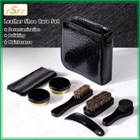 Bộ Chăm Sóc Giày Da Nhỏ Mềm Lông Cọ Đánh Bóng Và Bôi Dầu Dụng Cụ Cao Cấp Màu Đen Bàn Chải Phù Hợp Với