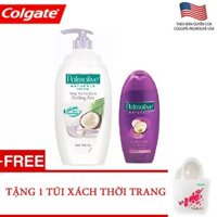 Bộ chăm sóc Palmolive Naturals suôn mượt + Tặng 1 túi xách