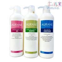Bộ chăm sóc tóc dầu Aurane Olives Oil Control 750mlx3 - TN