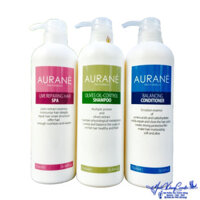 Bộ chăm sóc tóc dầu Aurane Olives Oil Control 750mlx3 - MK