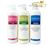 Bộ chăm sóc tóc dầu Aurane Olives Oil Control 750mlx3 [ TT ]
