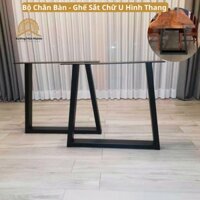 Bộ Chân Bàn Sắt Chữ U Hình Thang – Khung Chân Bàn Sắt Sơn Tĩnh Điện – Xưởng Mộc Maido