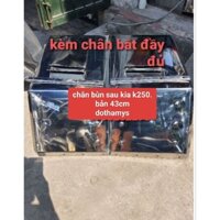 bộ chắn bùn inox sau k250 kèm cao su băng tải và không cao su loại bản to đẹp