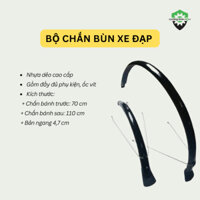 Bộ chắn bùn xe đạp thể thao bằng nhựa dẻo bánh 700C