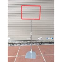 Bộ chân đế sắt kẹp bảng giá siêu thị dùng với bảng nhựa siêu thị A3 hoặc A4 dùng để hiển thị giá sản phẩm, CTKM