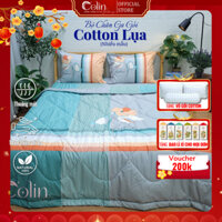 Bộ chăn drap ga giường Cotton Lụa tự nhiên 1m6/1m8 - mẫu hoa