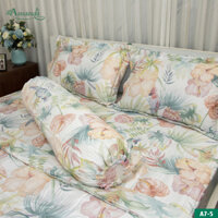 Bộ Chăn Drap Gối Lụa Tencel Tơ Tằm