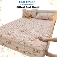 Bộ chăn drap Hello Kitty siêu dễ thương - Chất liệu cao cấp, đủ size cho giường lớn