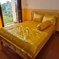 BỘ CHĂN DRAP PHI LỤA CAO CẤP 5 MÓN 1.6Mx2M/1.8Mx2M-PL10