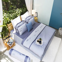 Bộ Chăn Ga Bọc CG Tencel Edena ED743 - Tím 1m8 x 2m