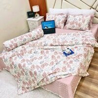 Bộ Chăn Ga Cotton Lụa 5 Món Đẳng Cấp - Thăng Hoa Giấc Ngủ Của Bạn🌟