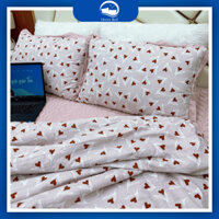 BỘ CHĂN GA COTTON LỤA 5 MÓN