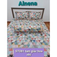 Bộ chăn ga cotton lụa hàng công ty chuẩn xịn