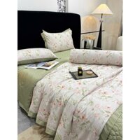 Bộ Chăn Ga Cotton Lụa Nhật Linh – Sang Trọng, Mềm Mát Như Lụa