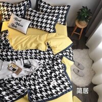 Bộ chăn ga cotton lụa phong cách Nhật