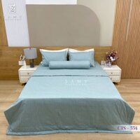 Bộ Chăn Ga Cotton Lụa Satin Easy Care CTS554