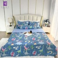 Bộ Chăn Ga Cotton Lụa Satin Easy Care CLE2428