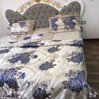 bộ chăn ga gấm cực đẹp,hàng chuẩn từng đường kim mũi chỉ,một bộ gồm một chăn có ruột,hai gối,một ga phủ siêu đẹp luôn