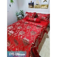 Bộ chăn ga gấm lụa Hoàng Gia 7 món