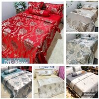 Bộ chăn ga Gấm lụa singapore 5 món