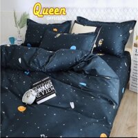 Bộ Chăn Ga Gối 4 Món, 3 Món 💖m2/m4/m6/m8/2m2💖 Cotton Poly 4 Mùa, Ga Giường Dưa Hồng Cute - SakuraBeddingvn