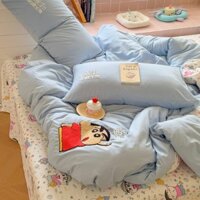 Bộ chăn ga gối bông 100% Canada Bộ chăn bông gấu dâu