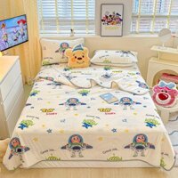 Bộ chăn ga gối Buzz Lightyear Thoáng Mát Lụa Thảm Cao Su 1.5M1.8 3 Băng Mềm Đơn 0.9 Chống Trơn Trượt máy Điều Hòa