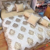 Bộ Chăn ga gối cao cấp Gấm Venus Koala