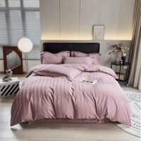 Bộ chăn ga gối Cotton 3F 4 món gồm vỏ chăn lồng ruột ga chun bọc nệm đôi vỏ gối nằm