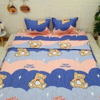 Bộ Chăn Ga Gối Cotton Poly - Gấu Cute ( 3 m&oacute;n , 4 M&oacute;n , 5 M&oacute;n ) Tiệm Nh&agrave; C&aacute;