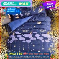 Bộ Chăn Ga Gối Cotton POLY Kovico sao star