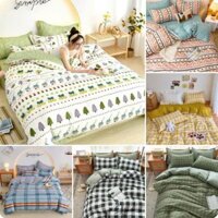 Bộ Chăn Ga Gối Cotton PoLy Nhập Khẩu Cao Cấp- Mềm Mại, Bền Màu