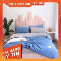 Bộ Chăn Ga Gối Cotton TICI Cao Cấp Mix Màu Phối Hai Mặt (1)