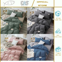 Bộ Chăn Ga Gối Cotton Tici CAS Decor Drap Giường Đủ Kích Thước 1m, 1m2, 1m4, 1m6, 1m8, 2m2