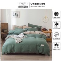 Bộ chăn ga gối Cotton Tici MD Decor Drap Giường Đủ Kích Thước Trải Nệm 1m6, 1m8, 2m2 Không Kèm Ruột