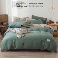 Bộ chăn ga gối Cotton Tici MD Decor Drap Giường Đủ Kích Thước Ra Trải Nệm 1m6, 1m8, 2m2 Không Kèm Ruột