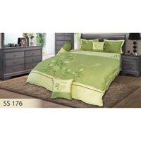 Bộ Chăn Ga Gối Cưới 7 Món Chính Hãng VIKOSAN Style 2018 - 2019 (SenSy SS176) ga 1,6m_2,0m