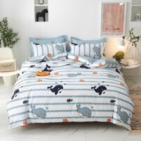 Bộ Chăn Ga Gối Đệm 4 Món Hàng Loại 1 - Grap Giường Ga Giường Cotton Cao Cấp