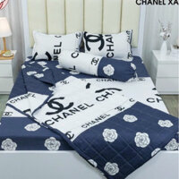 Bộ chăn ga gối đệm drap giường 5 món cotton poly bộ ga giường họa tiết hàn quốc cao cấp Nhà COZY