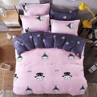 Bộ chăn ga gối đệm hàn quốc Cotton poly phù thủy nhỏ