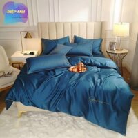 Bộ chăn ga gối đệm lụa Tencel Sumoi hàng nhập cấp mềm mịn mát siêu bền ga trải giường , vỏ gối chăn mền