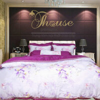 Bộ chăn ga gối drap giường lụa tencel chần thêu Julia 823P-1m6x2m